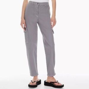 Wilfred Free | Aritzia Modern Cargo Pant Purple High Rise Utility Button Fly - 4